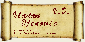 Vladan Đedović vizit kartica